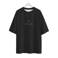 Im Just a Girl Tee in Black Pearl