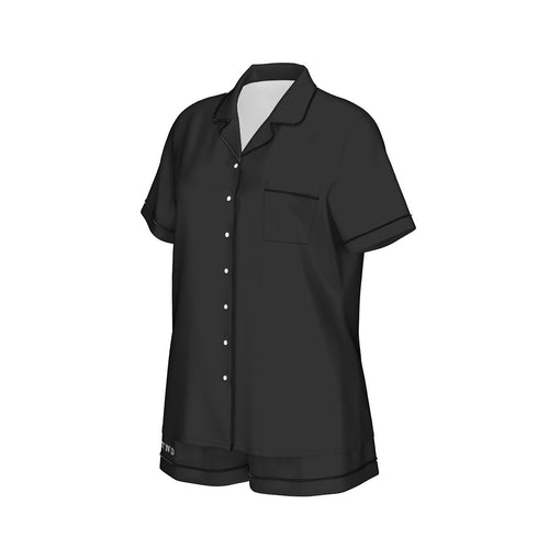Black Pearl Silk Pajama Set