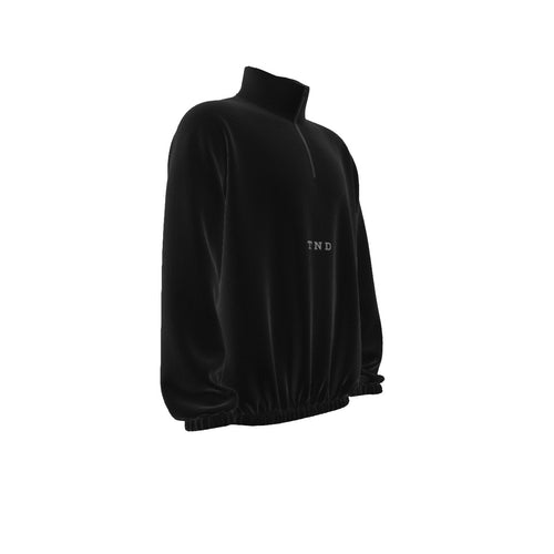 Black Pearl Turtleneck Zippered Sweatshirt