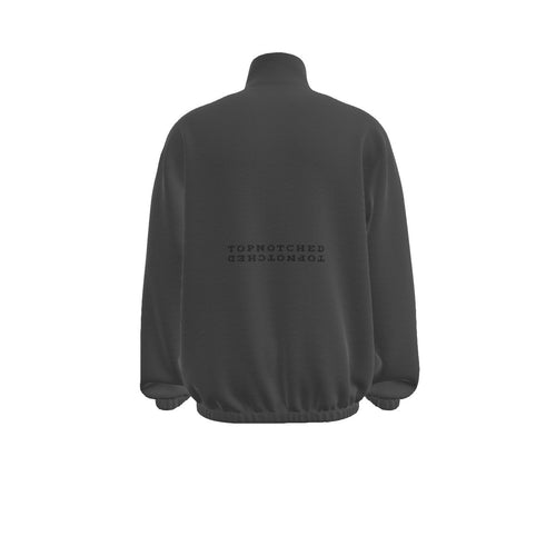 Gray Bae Turtleneck Zippered Sweatshirt